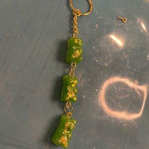 Gummy bear resin keychain